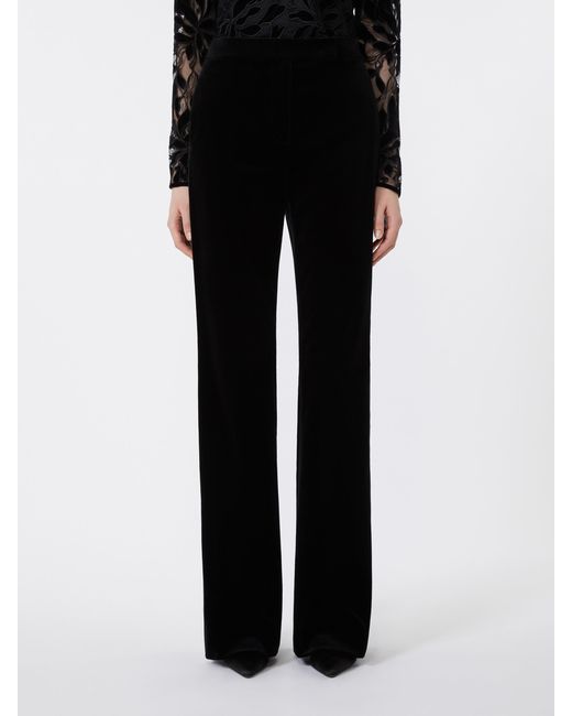 Max Mara Black Studio Flared Trousers