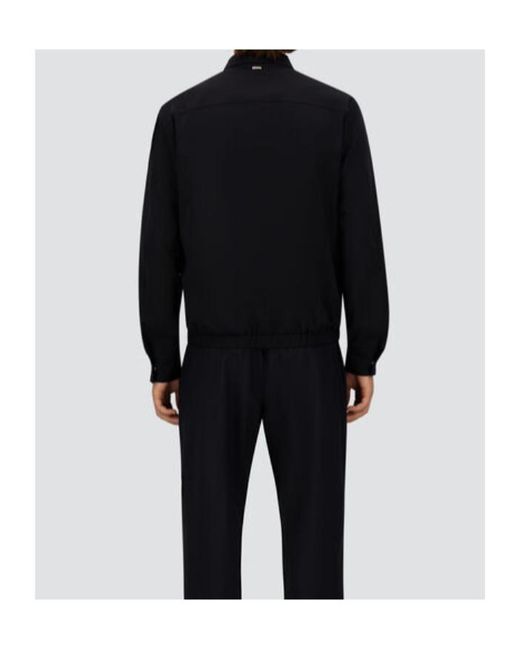 Herno Blue Zip-Up Coat for men