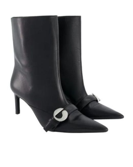 Coperni Black Ankle Heeled Belt Boots