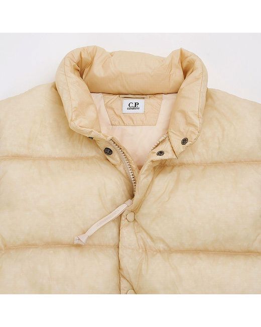 C P Company Natural Sleeveless Down Vest for men