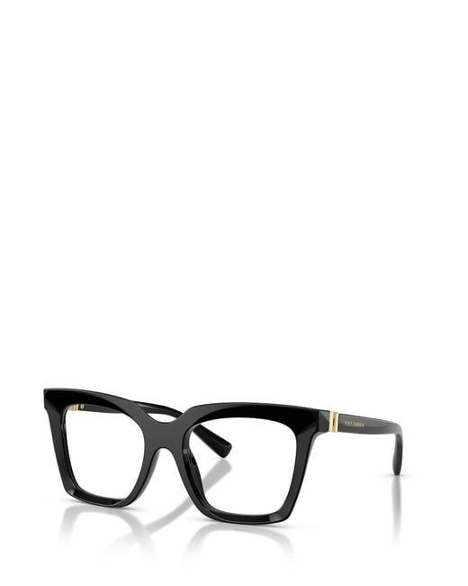 Dolce & Gabbana White Eyewear Square Frame Glasses