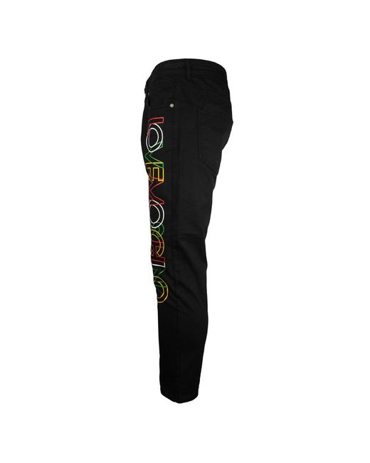 Moschino Black Logo Logo Casual Pants for men