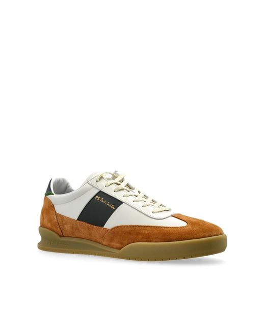 Paul Smith Brown Ps Paul Smith Logo Stamp Sports Shoes for men
