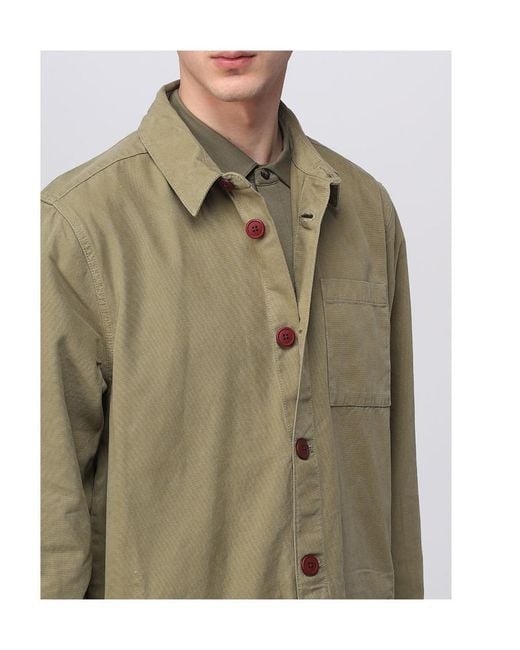 Barbour Green Button-Up Chest-Pocket Jacket for men