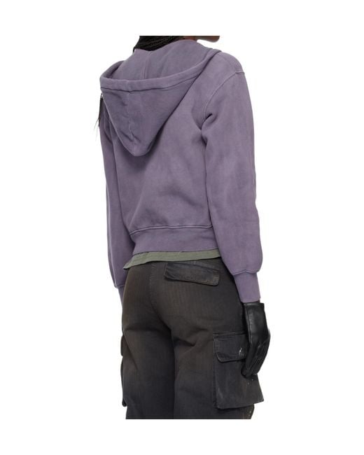 Our Legacy Purple Mischief Zip-Up Hoodie