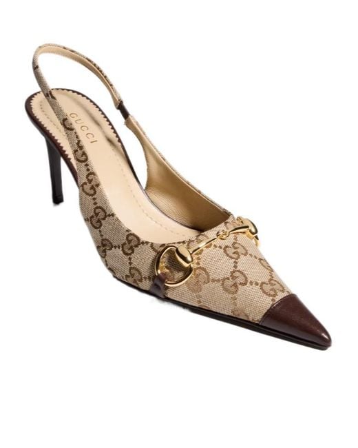 Gucci Metallic Donna Slingback Pump