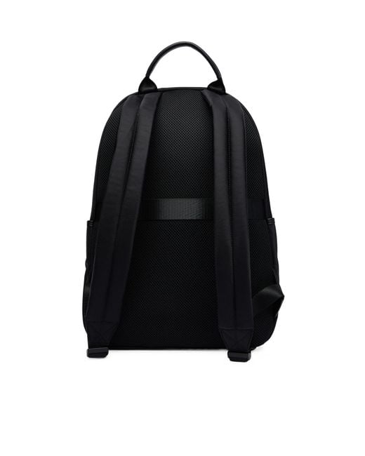 ARMANI EXCHANGE Black Zippered Backpack for men