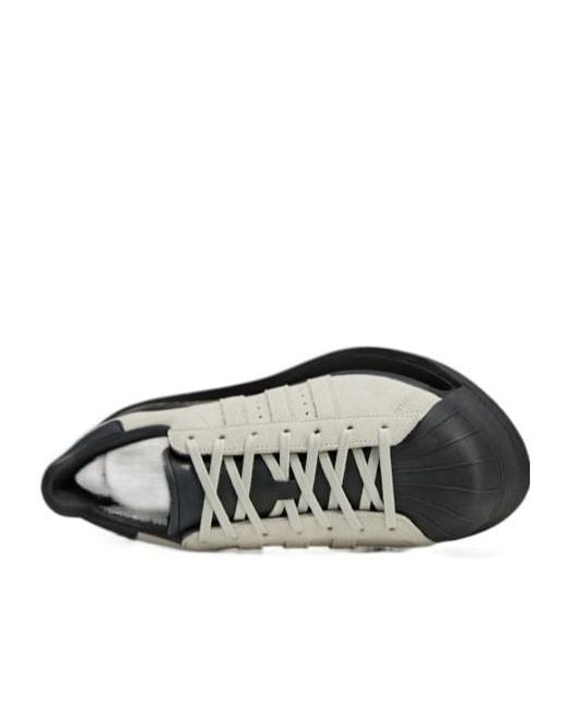 Y-3 White Gendo Superstar Lace-Up Sneakers for men