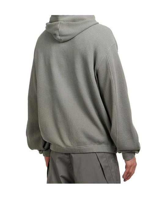 Roa Gray Hooded Zip-Up Sweatshirt for men