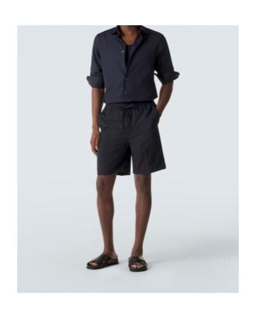 Brioni Black Criss-Cross Leather Slides for men