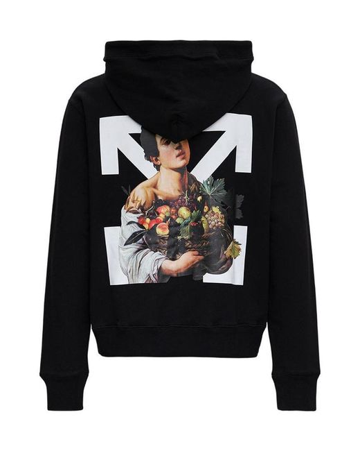 Off-White c/o Virgil Abloh Black Caravaggio Boy Hoodie for men
