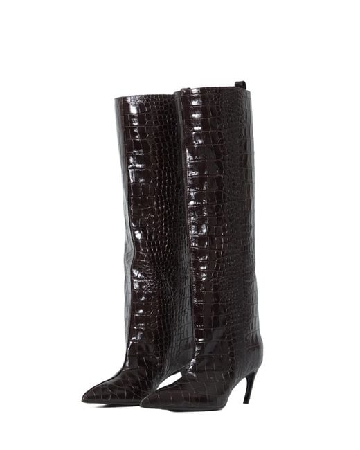 The Attico Black Pointed-Toe Boots