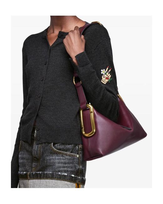 Marc Jacobs Purple Scene Medium Shoulder Bag