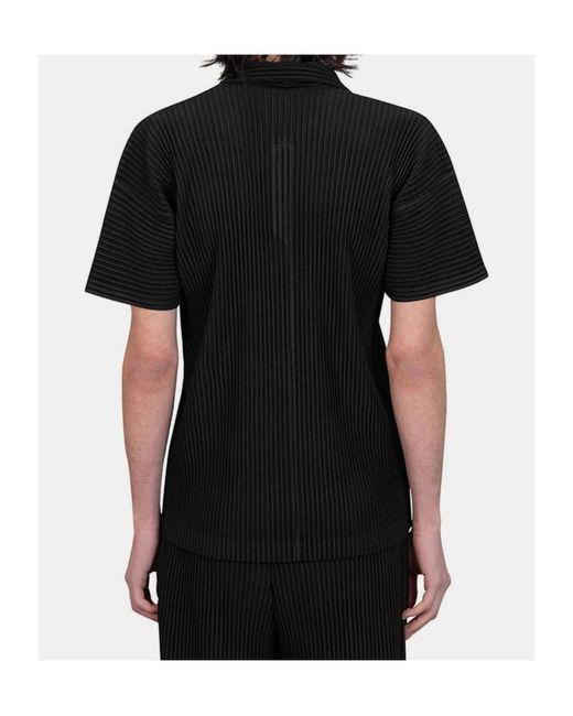 Homme Plissé Issey Miyake Black Homme Plissé Issey Miyake Basics Polo Shirt for men