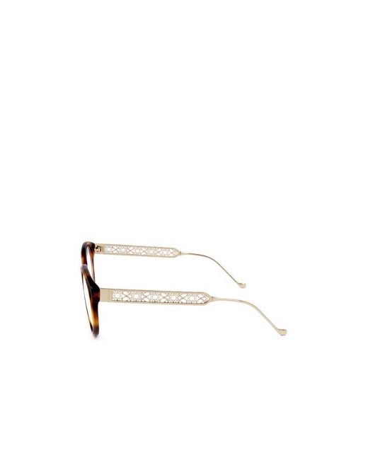 Elie Saab Multicolor Round Frame Glasses