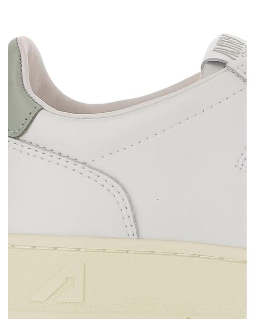 Autry White Medalist Low Sneakers for men
