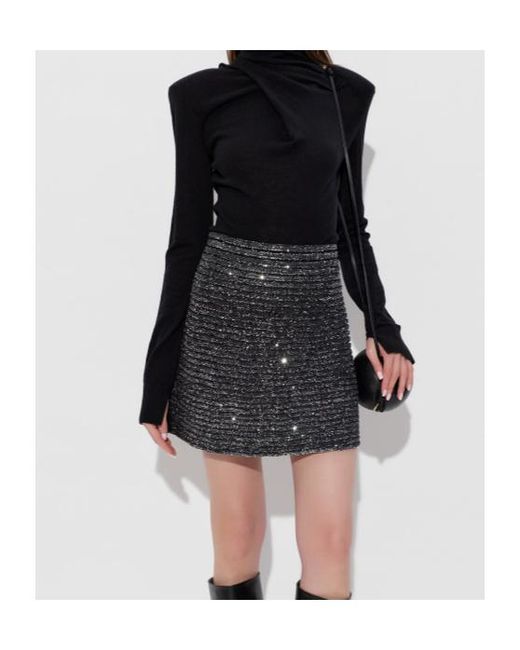 Alaïa Black Sequin Skirt
