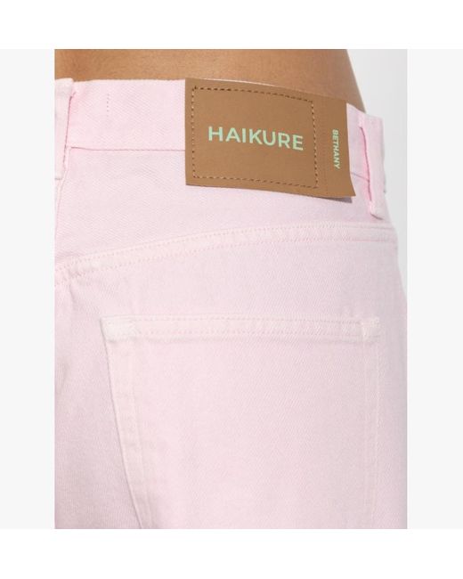 Haikure Pink Bethany Wide-Leg Jeans