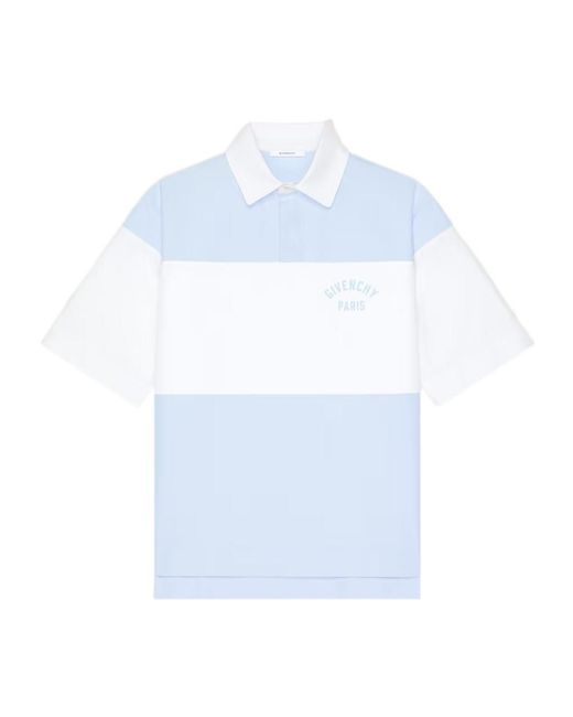 Givenchy White Bicolor Polo for men