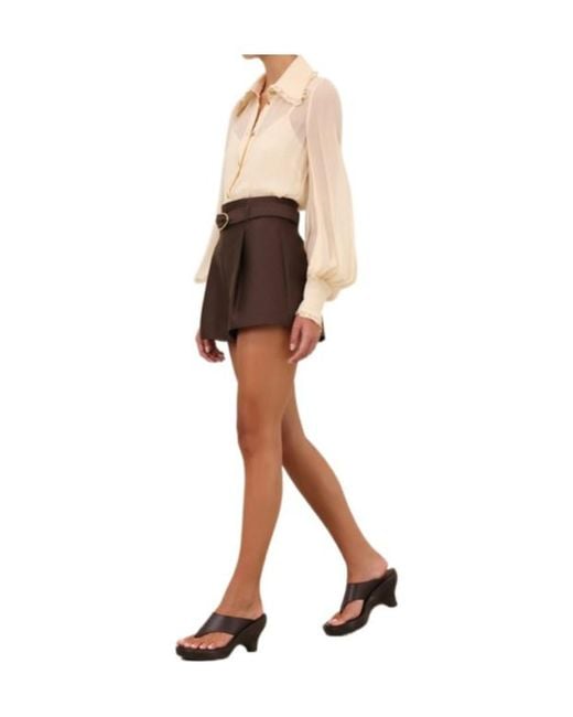 Zimmermann Brown Blend Shorts