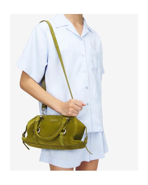 McQueen Green Farringdon Small Tote Bag