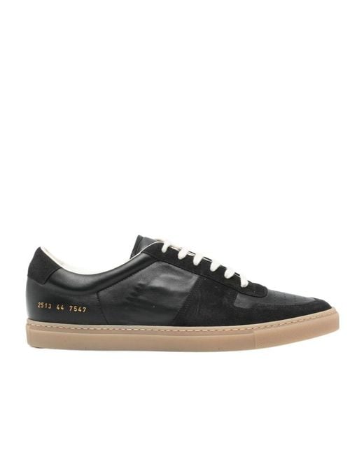 Common Projects Black Bball Duo Leather Sneakers for men