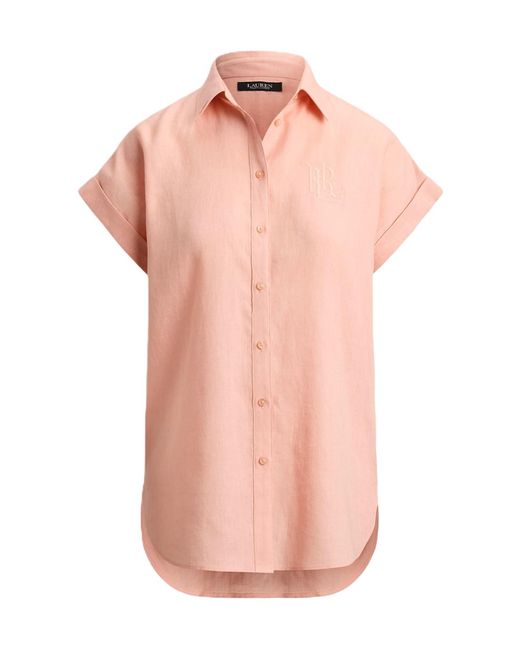 Ralph Lauren Pink Lauren Short Sleeve Buttoned Shirt
