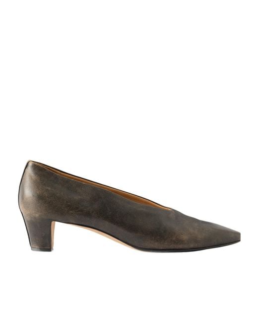 Calvin Klein Brown Bri Leather Pumps