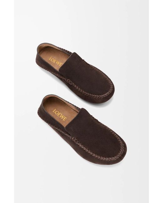 Loewe Brown Rambla Driving Loafer for men