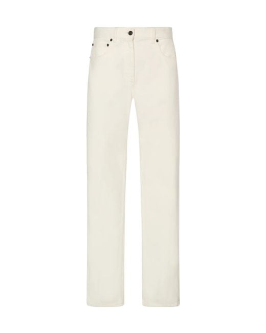 The Row White Burty Jeans