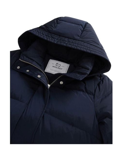 Woolrich Blue Down Jackets