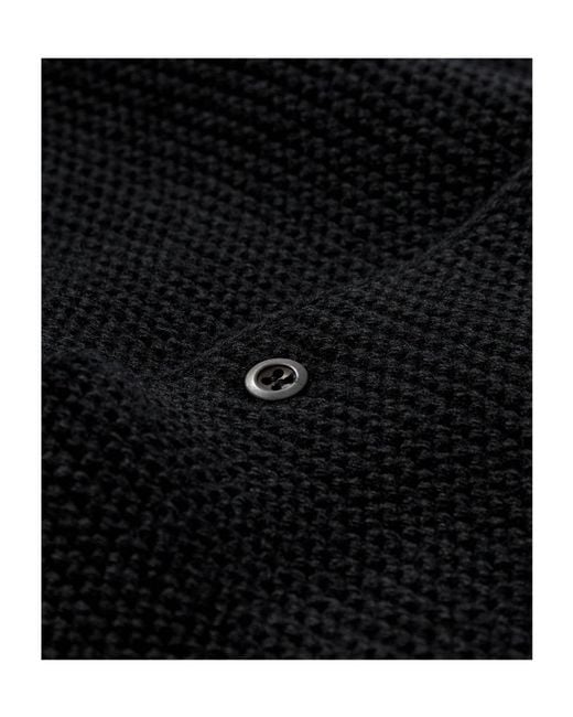 Rier Black Long-Sleeved Wool Cardigan for men