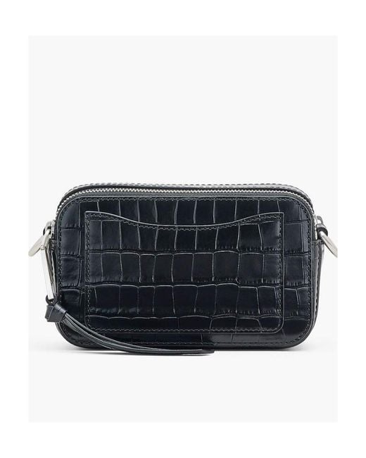 Marc Jacobs Black The Snapshot Leather Shoulder Bag