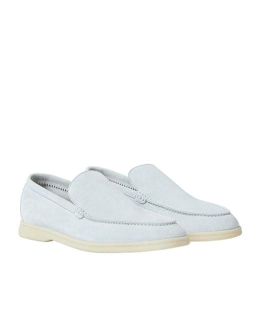 Loro Piana White Summer Walk Loafer for men