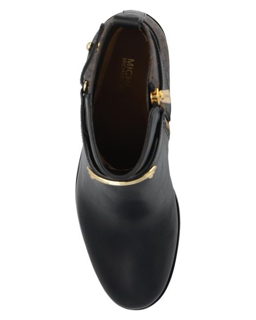 Michael Kors Black Darcy 95Mm Ankle Leather Boots