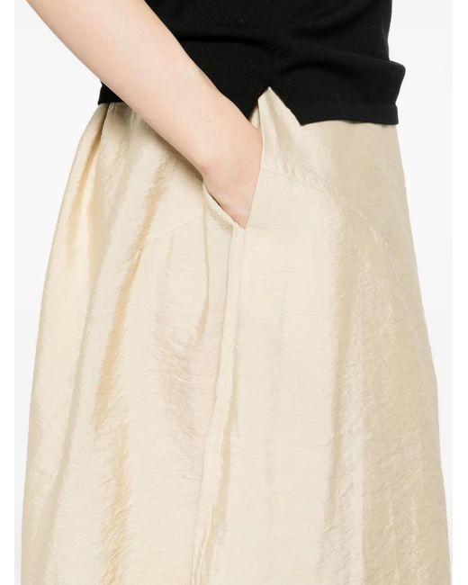 Totême Natural Totême Slit-Detailed Midi Skirt