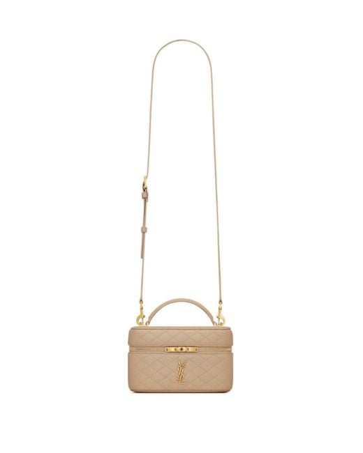 Saint Laurent Natural Gaby Vanity Bag