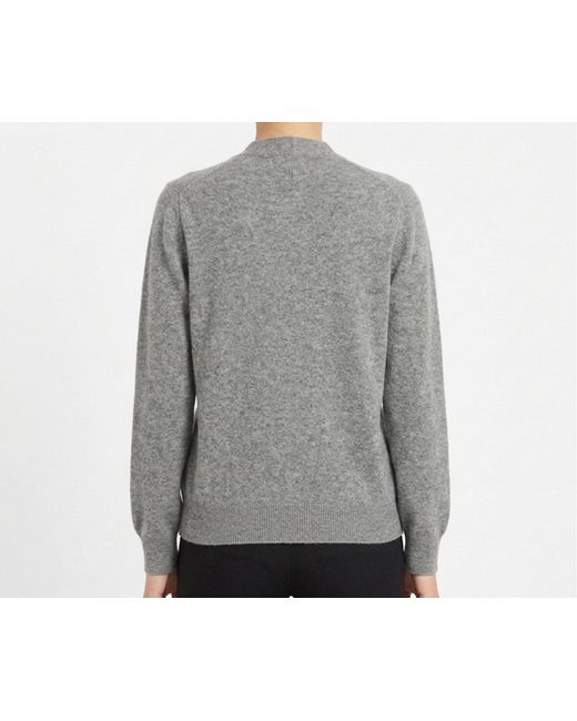 Comme des Garçons Gray Long-Sleeve Knit Top for men