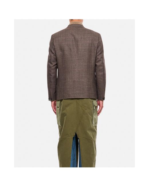 Junya Watanabe Brown Single-Breasted Blazer for men