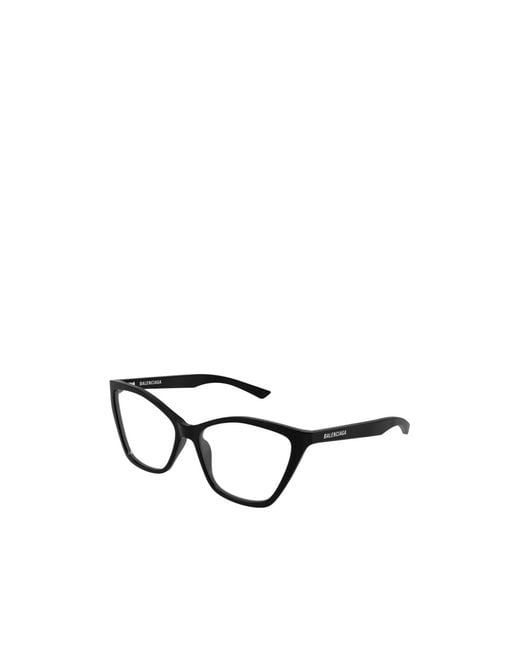 Balenciaga White Eyewear Butterfly Frame Glasses