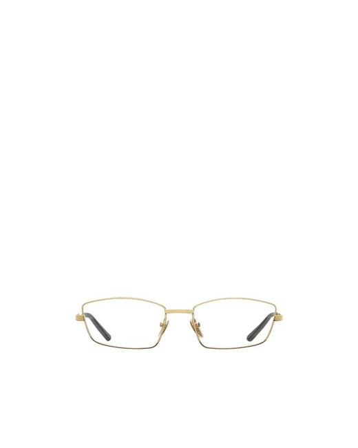 Gucci White Eyewear Rectangular Frame Glasses