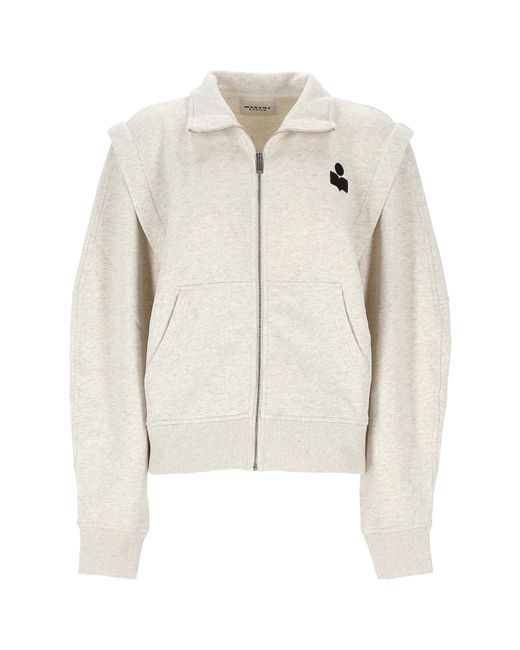 Isabel Marant White Isabel Marant Étoile Zip-Up Sweatshirt