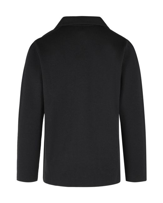 Lardini Black Patch Pocket Knitted Jacket for men
