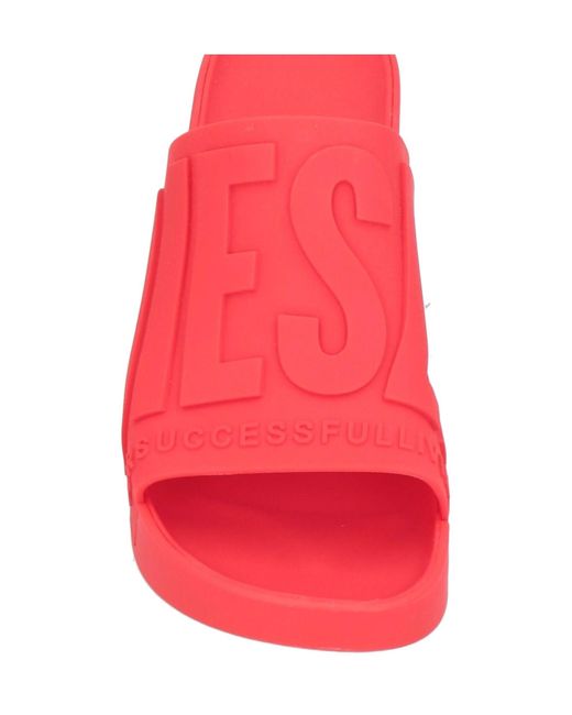 DIESEL Pink Comfortable Anti-Slip Minimalist One-Strap Slippers