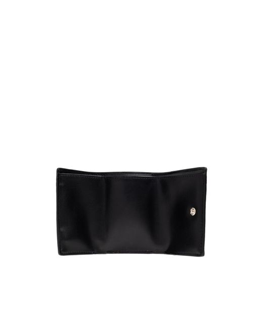 Furla Black Idea Logo Plaque Small Wallet