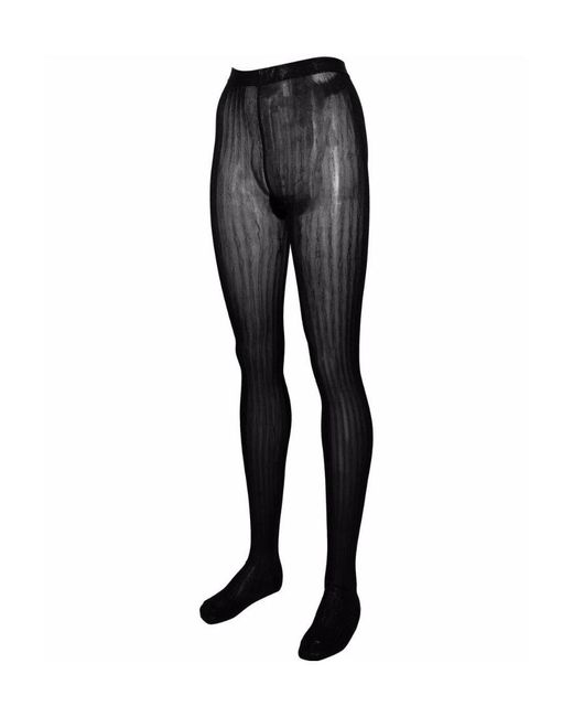 Prada Black Lurex Tights