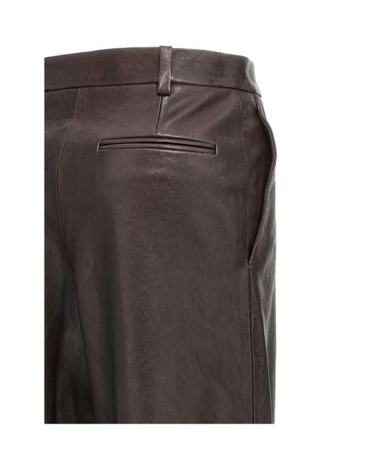 Khaite Black Caiton High-Waist Pants