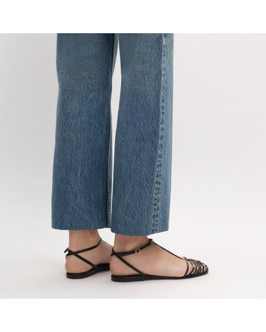 Céline Metallic Cage Flat Sandal