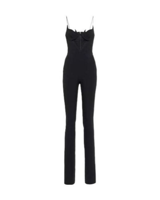 David Koma Multicolor Mesh-Panel Jumpsuit
