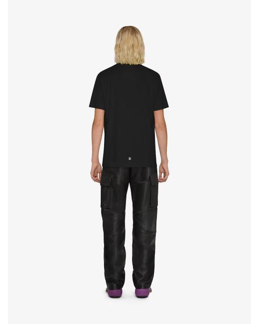 Givenchy Black 4G Lock Slim Fit T-Shirt for men